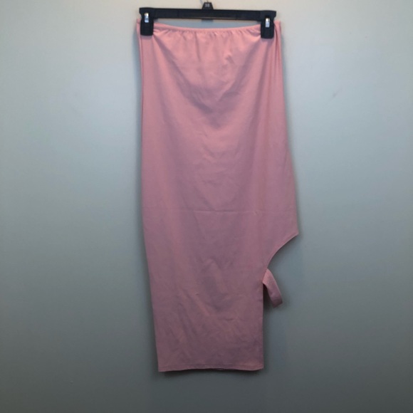 Boohoo | strapless pink dress size 10 - Picture 5 of 7